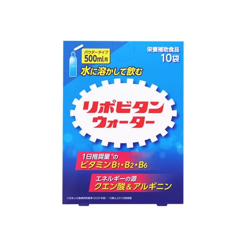 大正製薬 リポビタンウォーター パウダータイプ 500ml用 (5.4g×10袋) 粉末清涼飲料 栄養補助食品 クエン酸 アルギニン　※軽減税率対象商品