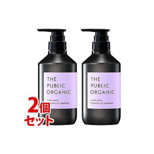 《セット販売》　カラーズ ザ パブリック オーガニック スーパーシャイニー 精油シャンプー 本体 (480mL)×2個セット