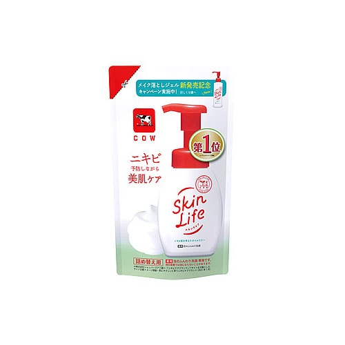 牛乳石鹸 スキンライフ 薬用泡のふんわり洗顔 つめかえ用 (140mL) 詰め替え用 洗顔料 【医薬部外品】