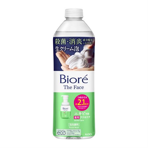 花王 ビオレ ザフェイス 泡洗顔料 薬用アクネケア つめかえ用 (340mL) 詰め替え用 【医薬部外品】