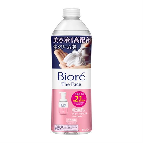花王 ビオレ ザフェイス 泡洗顔料 ディープモイスト つめかえ用 (340mL) 詰め替え用