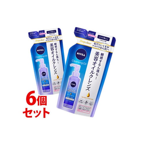 《セット販売》 花王 ニベア クレンジングオイル ディープクリア つめかえ用 (170mL)×6個セット 詰め替え用 メイク落とし
