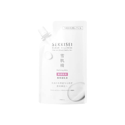 コーセー 雪肌精 クリアウェルネス リファイニング ミルク SS つめかえ用 (120mL) 詰め替え用 敏感肌用 乳液 SEKKISEI
