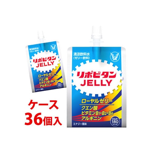 《ケース》　大正製薬 リポビタンゼリーc エナジー風味 (180g×36個) ゼリー飲料 ローヤルゼリー クエン酸 アルギニン　※軽減税率対象商品
