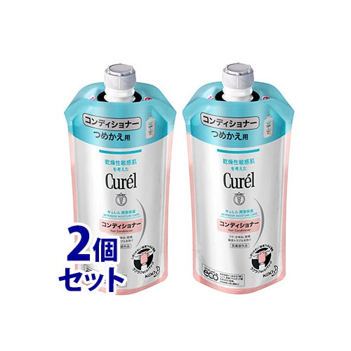 《セット販売》 花王 キュレル コンディショナー つめかえ用 (340mL)×2個セット 詰め替え用 curel 【医薬部外品】
