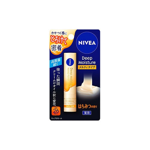 花王 ニベア ディープモイスチャーリップ メルティタイプ はちみつの香り SPF26 PA++ (2.2g) リップクリーム 【医薬部外品】