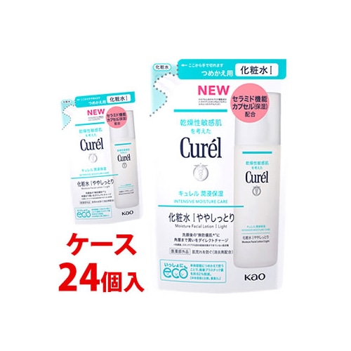 《ケース》 花王 キュレル 潤浸保湿 化粧水 I 1 ややしっとり つめかえ用 (130mL)×24個 詰め替え用 curel 【医薬部外品】