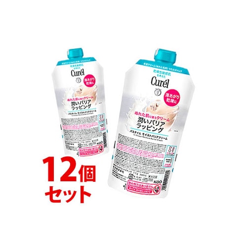 《セット販売》 花王 キュレル バスタイム モイストバリアクリーム つけかえ用 (310g)×12個セット 付け替え用 Curel 【医薬部外品】
