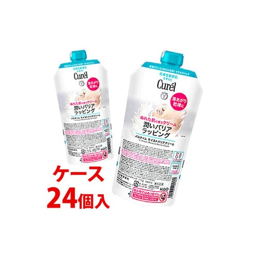 《ケース》　花王 キュレル バスタイム モイストバリアクリーム つけかえ用 (310g)×24個 付け替え用 Curel　【医薬部外品】