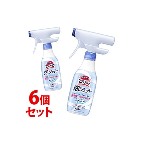 《セット販売》 花王 キッチンマジックリン 泡ジェット 本体 (370mL)×6個セット 台所まわり用合成洗剤