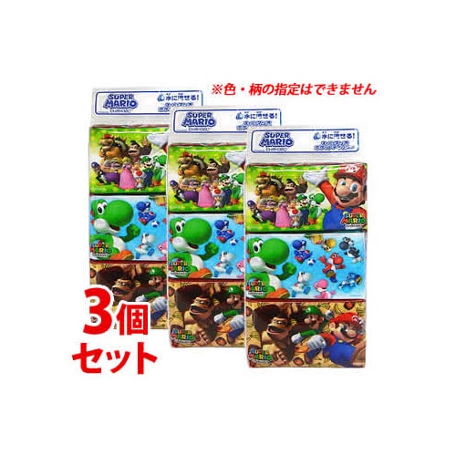 《セット販売》 ハヤシ商事 水に流せるポケットティシュ スーパーマリオ (16枚(8組)×6個)×3個セット ポケットティッシュ