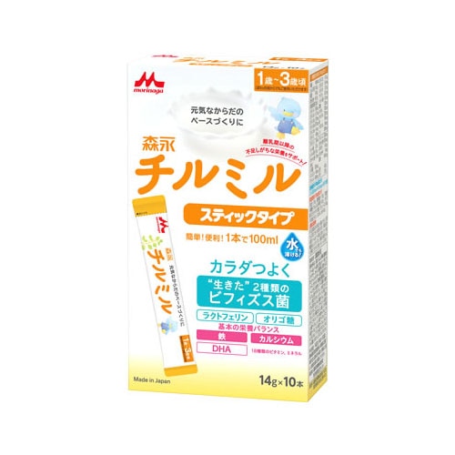 森永乳業 チルミル スティックタイプ (14g×10本) 1歳-3歳 粉ミルク 乳児用調整粉乳 ※軽減税率対象商品