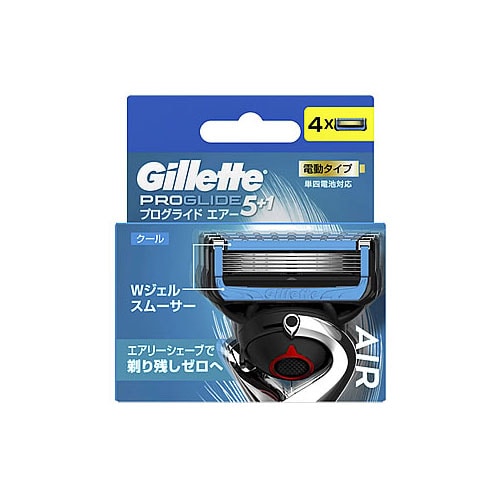P&G ジレット プログライドエアー 電動替刃4B (4個) 髭剃り カミソリ 替刃 【P&G】