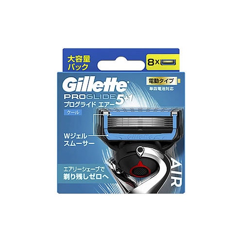 P&G ジレット プログライドエアー 電動替刃8B (8個) 髭剃り カミソリ 替刃 【P&G】