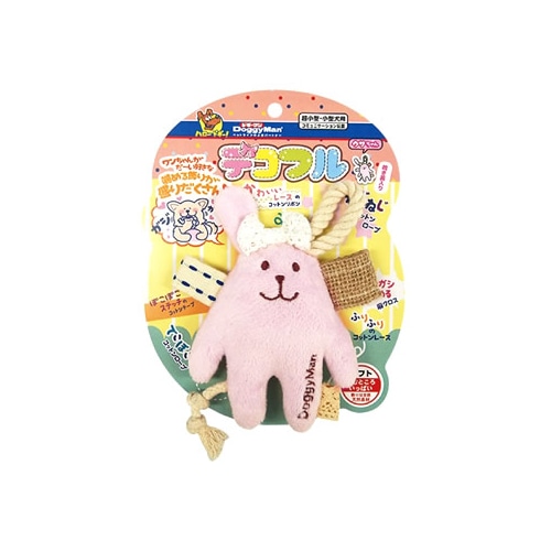 ドギーマン デコフル ウサちゃん (1個) 犬用おもちゃ ぬいぐるみ