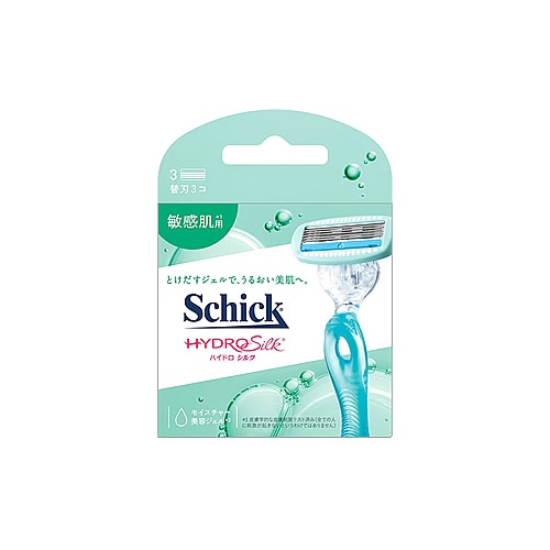 シック ハイドロシルク 替刃 敏感肌用 (3個) 女性用カミソリ 替刃 Schick