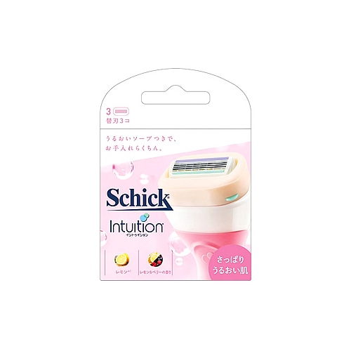 シック イントゥイション さっぱりうるおい肌 替刃 (3個) 女性用カミソリ 替刃 Schick