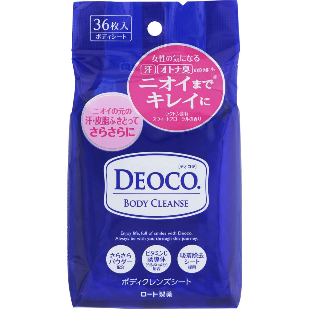 ロート製薬 デオコ ボディクレンズシート (36枚) ボディシート