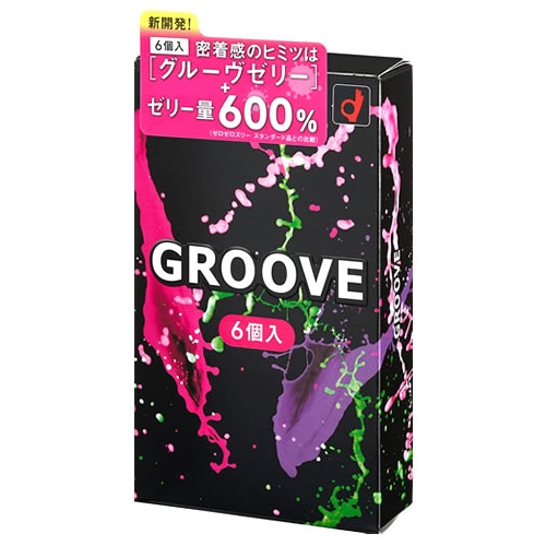 オカモト GROOVE グルーヴ (6個入) コンドーム スキン　【管理医療機器】