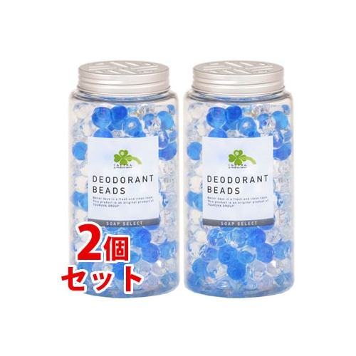 《セット販売》 くらしリズム 消臭ビーズ 本体 せっけんの香り (330g)×2個セット 消臭剤 室内 トイレ用