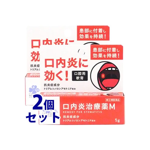 【第(2)類医薬品】《セット販売》 くらしリズム メディカル 口内炎治療薬M (5g)×2個セット 口腔用軟膏 【セルフメディケーション税制対象商品】