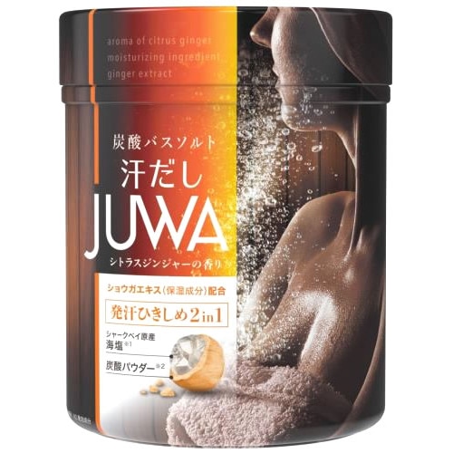 白元アース 汗だし JUWA シトラスジンジャーの香り (500g) 入浴剤 バスソルト