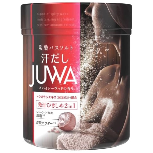 白元アース 汗だし JUWA スパイシーウッドの香り (500g) 入浴剤 バスソルト