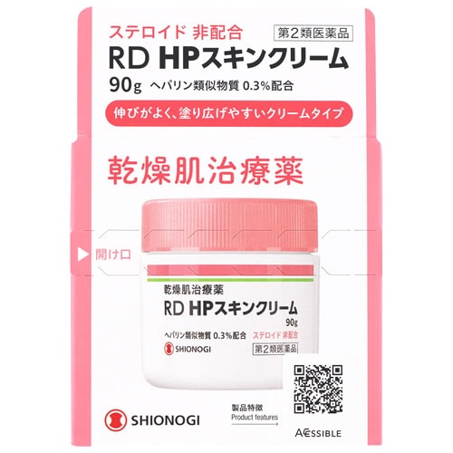 【第2類医薬品】シオノギヘルスケア RD HPスキンクリーム (90g) ステロイド非配合 乾燥肌治療薬