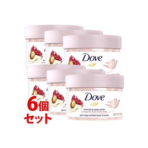 《セット販売》 ユニリーバ ダヴ クリーミースクラブ ザクロ&シアバター (298g)×6個セット Dove