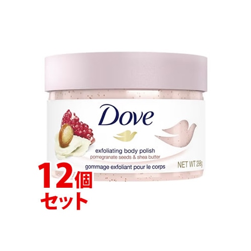 《セット販売》 ユニリーバ ダヴ クリーミースクラブ ザクロ&シアバター (298g)×12個セット Dove