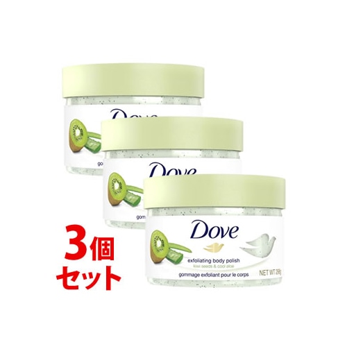 《セット販売》 ユニリーバ ダヴ クリーミースクラブ キウイ&アロエ (298g)×3個セット Dove