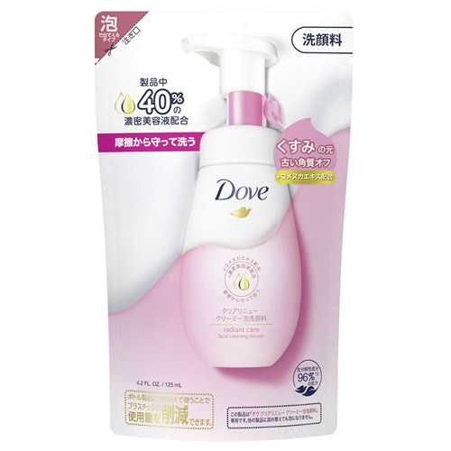 ユニリーバ ダヴ クリアリニュー クリーミー泡洗顔料 つめかえ用 (125mL) 詰め替え用 洗顔料 Dove