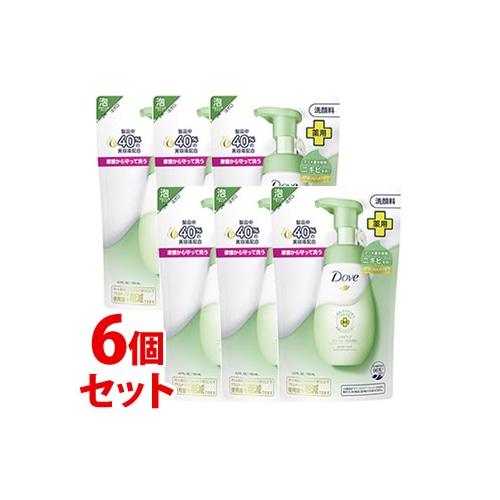 《セット販売》 ユニリーバ ダヴ ニキビケア クリーミー泡洗顔料 つめかえ用 (125mL)×6個セット 詰め替え用 洗顔料 Dove 【医薬部外品】