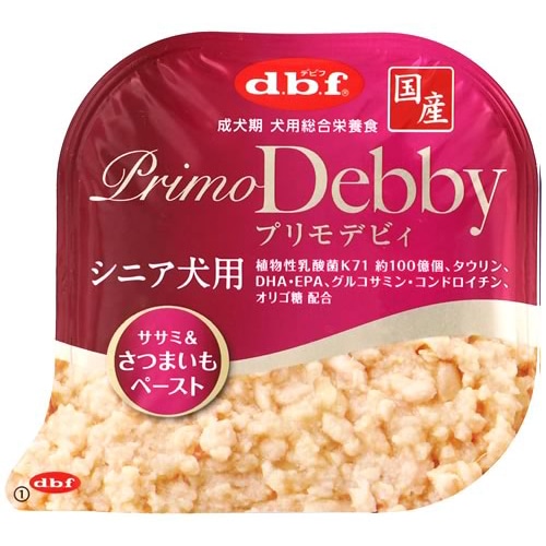 デビフ プリモデビィ シニア犬用 ササミ&さつまいもペースト (95g) 総合栄養食 ドッグフード