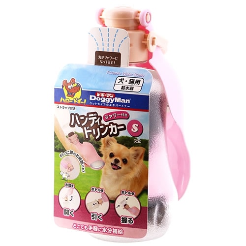 ドギーマン シャワー付き ハンディドリンカー S (1個) 犬・猫用 給水器