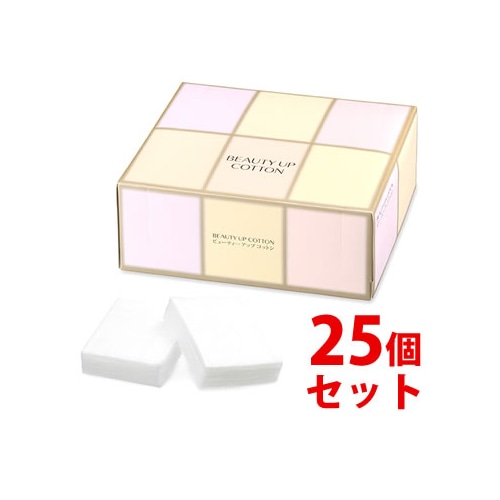 《セット販売》　資生堂 ビューティーアップコットン G (108枚)×25個セット 天然綿100％