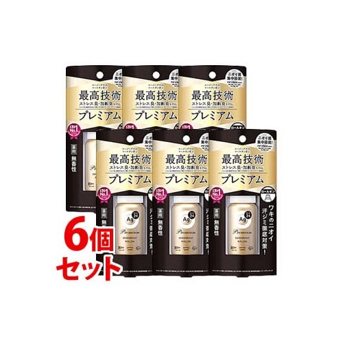 《セット販売》 ファイントゥデイ エージーデオ24 Agデオ24 プレミアムデオドラントロールオン 無香性 (40mL)×6個セット 【医薬部外品】