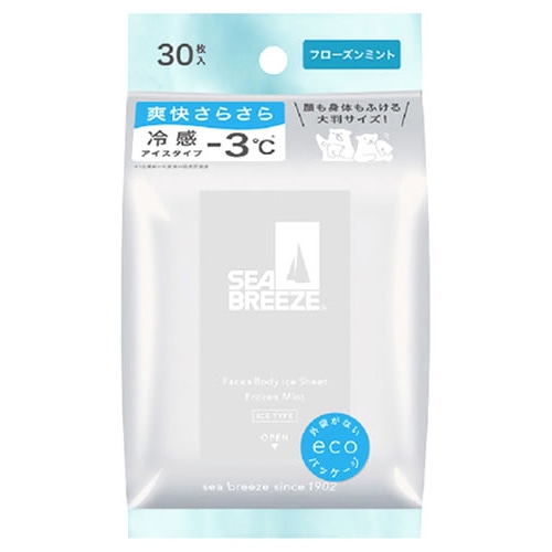 ファイントゥデイ シーブリーズ フェイス&ボディ アイスシート N フローズンミント (30枚) 制汗デオドラント