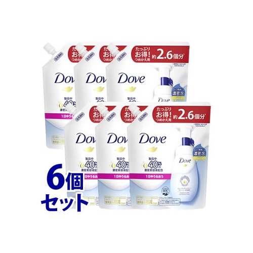 《セット販売》 ユニリーバ ダヴ ビューティモイスチャー クリーミー泡洗顔料 つめかえ用 (320mL)×6個セット 詰め替え用 洗顔料 Dove
