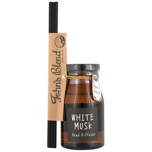 ノルコーポレーション ジョンズブレンド リードディフューザー ホワイトムスク (140mL) 部屋用 消臭 芳香