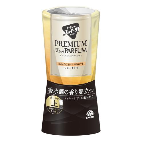 アース製薬 トイレのスッキーリ！ プレミアムリッチパルファム イノセントホワイト (400mL) トイレ用 芳香・消臭剤 置き型 Sukki-ri!
