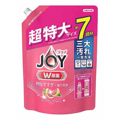 P&G 除菌ジョイ コンパクト フロリダグレープフルーツの香り つめかえ用 超特大 (910mL) 詰め替え用 台所用洗剤 【P&G】