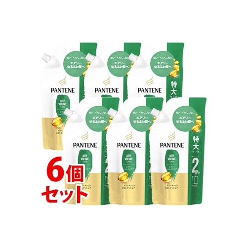《セット販売》 P&G パンテーン エアリーふんわりケア トリートメントinコンディショナー 特大サイズ つめかえ用 (600g)×6個セット 詰め替え用 【P&G】