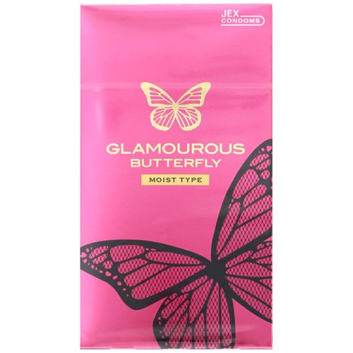 ジェクス グラマラスバタフライ モイスト (12個) コンドーム　【管理医療機器】