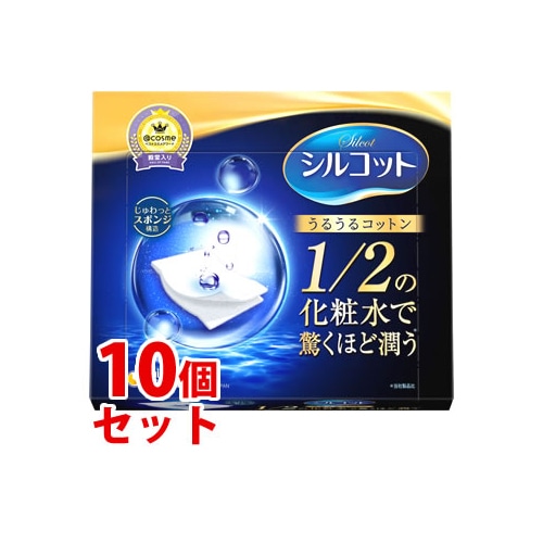 《セット販売》　ユニチャーム シルコット うるうるコットン (40枚)×10個セット コットン