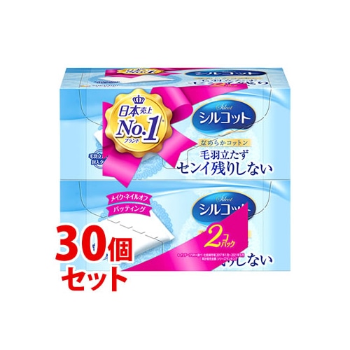 《セット販売》　ユニチャーム シルコット なめらかコットン (82枚×2個)×30個セット コットン