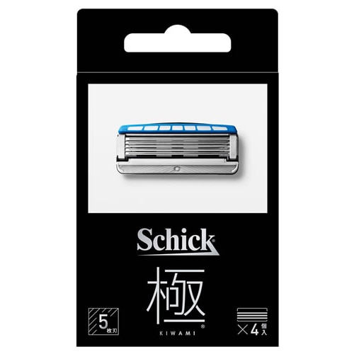 シック 極 替刃 (4個) 5枚刃 カミソリ 髭剃り キワミ Schick