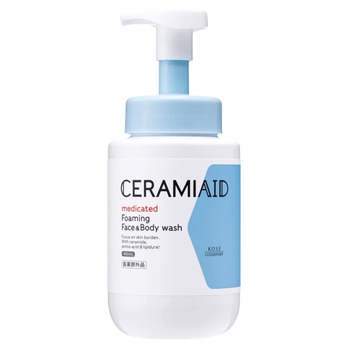 コーセーコスメポート セラミエイド 薬用 フェイス&ボディウォッシュ 本体 (480mL) ボディソープ 洗顔 全身用洗浄料 【医薬部外品】