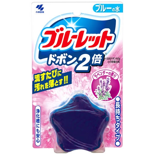 小林製薬 ブルーレット ドボン2倍 ラベンダー (120g) トイレ用芳香洗浄剤