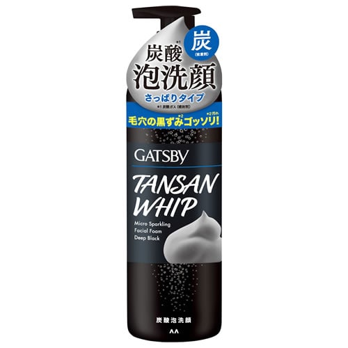 マンダム GATSBY ギャツビー マイクロスパークリング泡洗顔 ディープブラック (200g) 炭酸泡洗顔 メンズ洗顔料